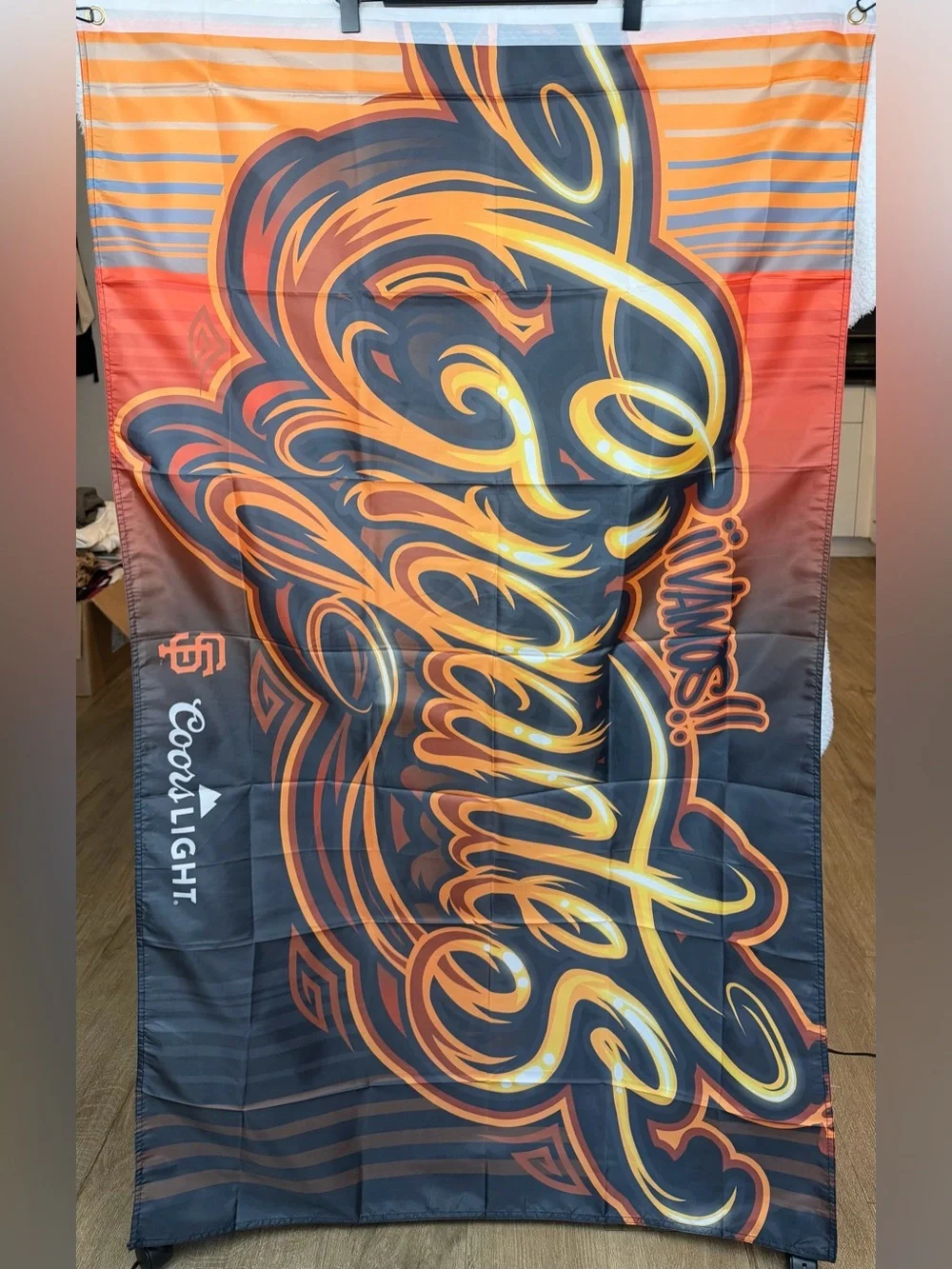 (NWOT) SF Giants x Coors Light “¡Vamos! Giants” Wall Tapestry Banner, OS